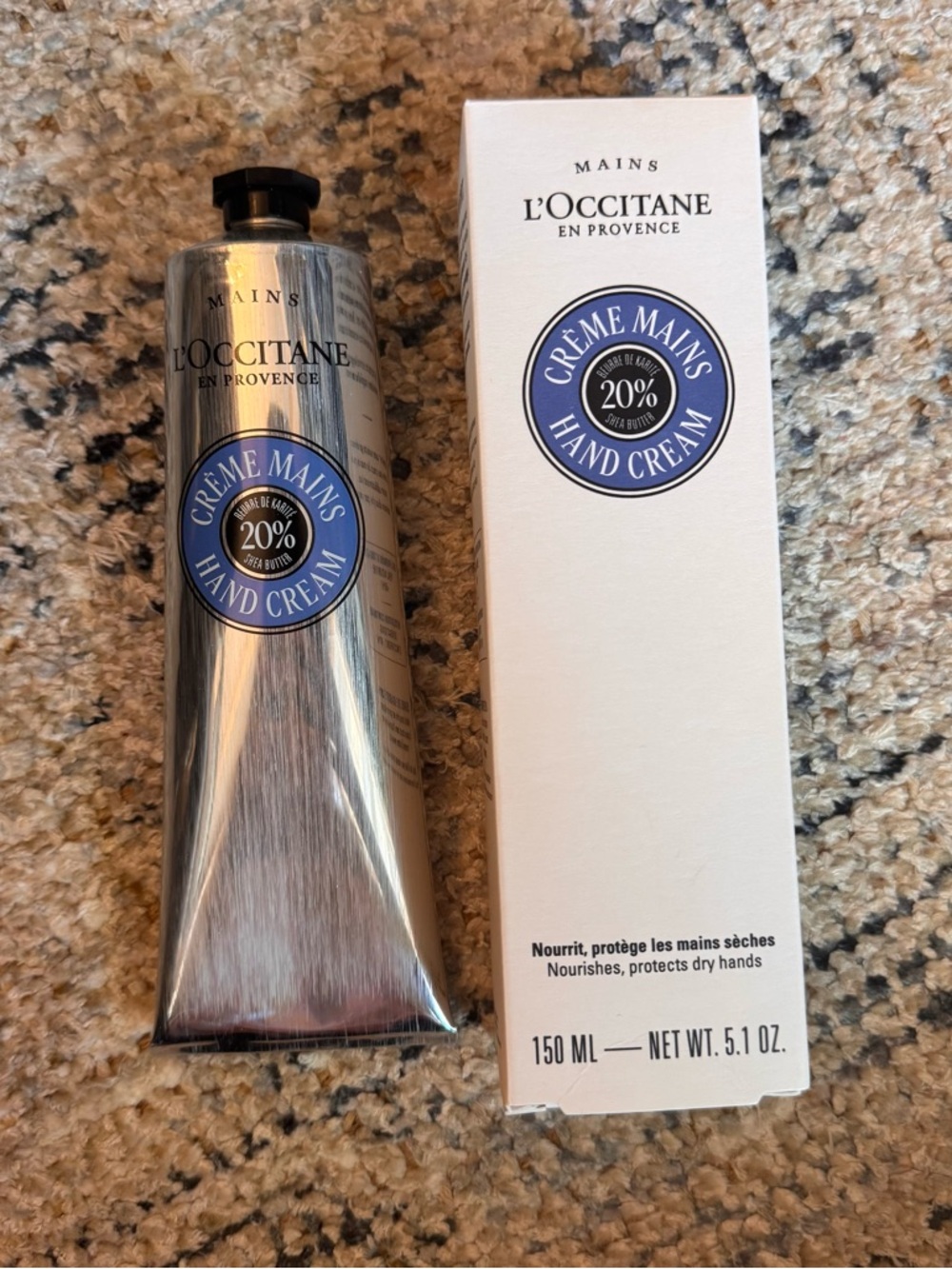 L'OCCITANE Cream Box in Cream and Black Text